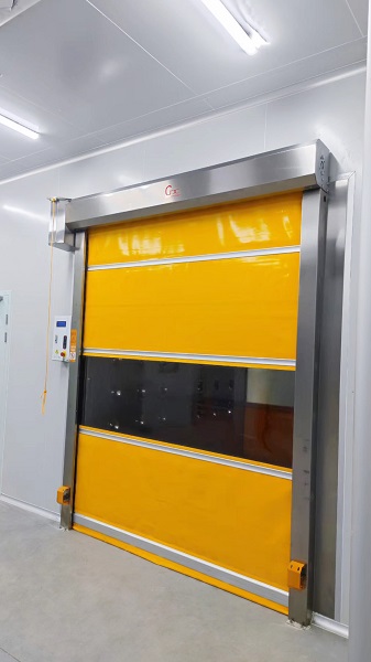 快速卷簾門_快速門_PVC快速卷簾門_防碰撞快速卷簾門的貨淋室(圖1)